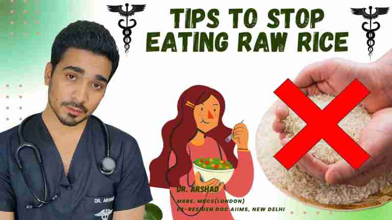 Tips to stop eating raw rice