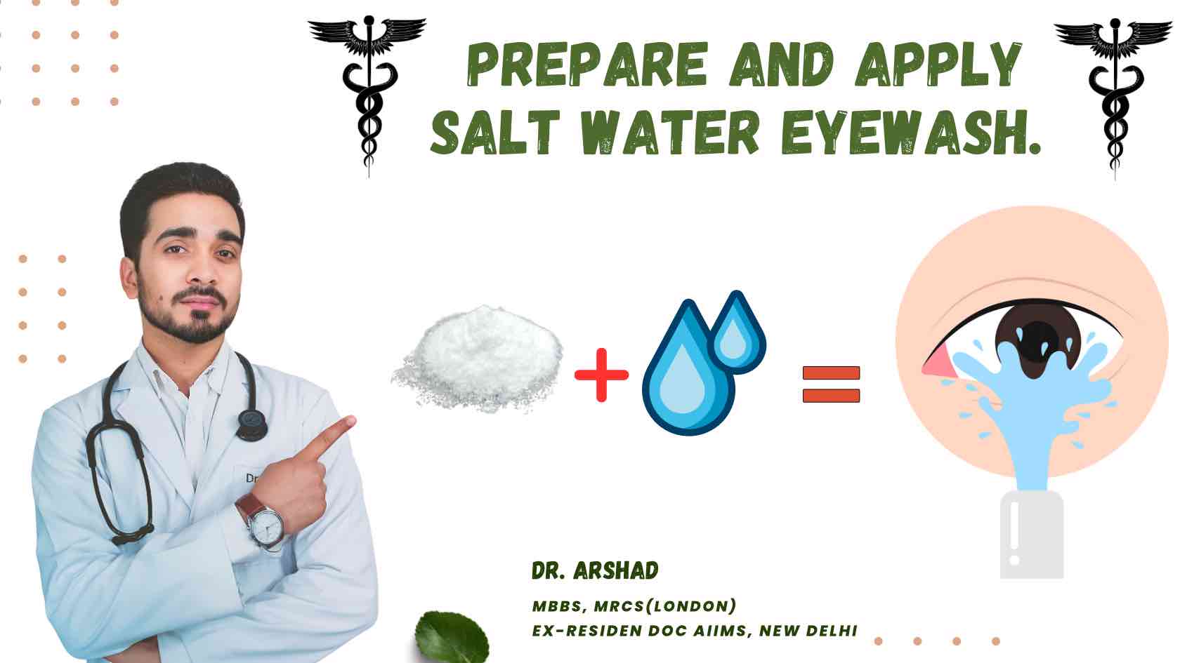 How To Prepare And Apply Salt Water Eyewash For Eye Infection